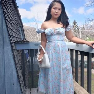 House Of CB Tallulah Blue Dress (Discontinued design)